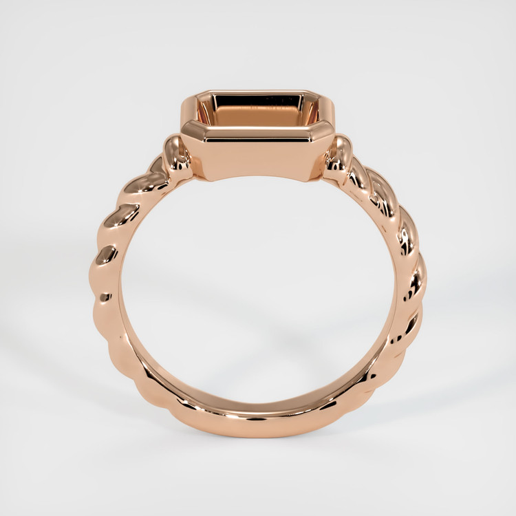 18K Rose Gold Men's Ring Setting