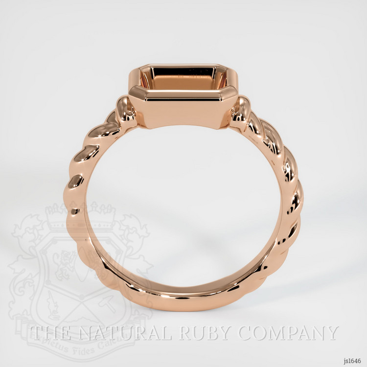18K Rose Gold Men's Ring Setting