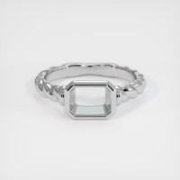 10K White Gold Men's Ring Setting Image