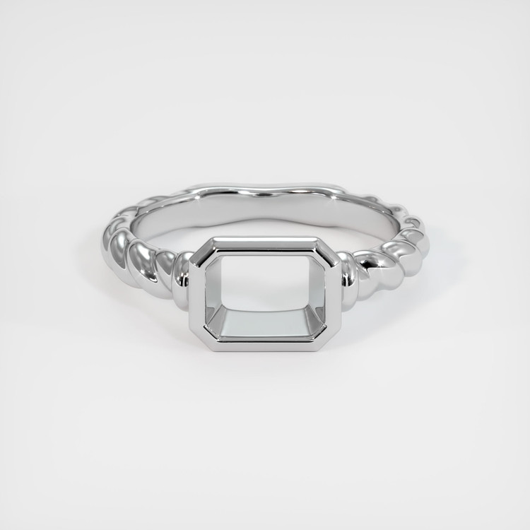 10K White Gold Men's Ring Setting