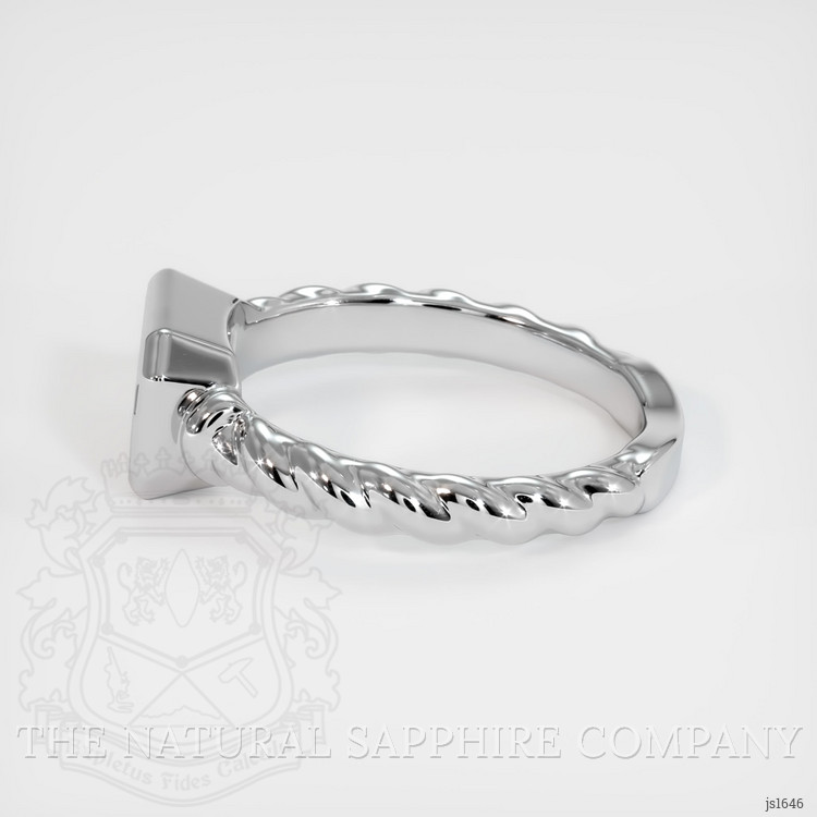 14K White Gold Men's Ring Setting