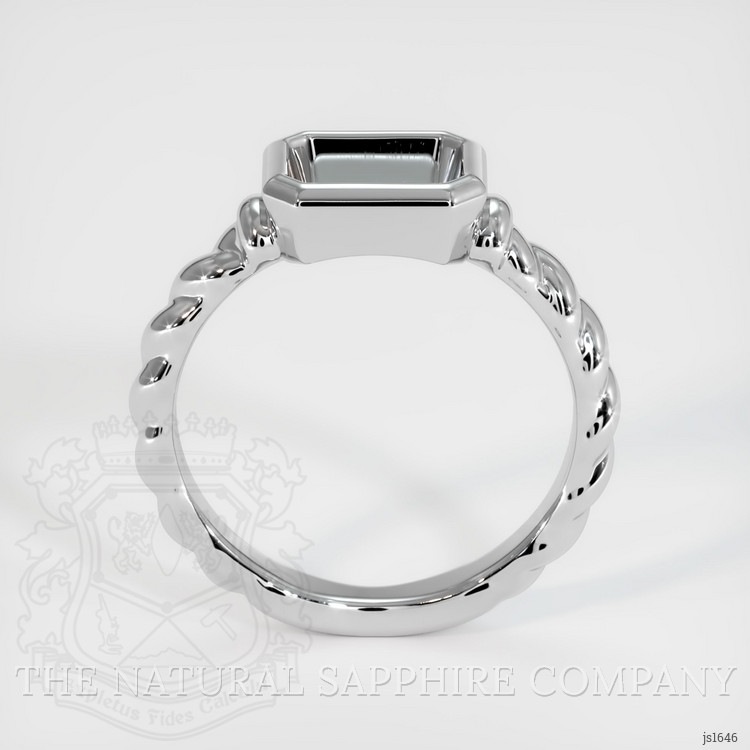 14K White Gold Men's Ring Setting