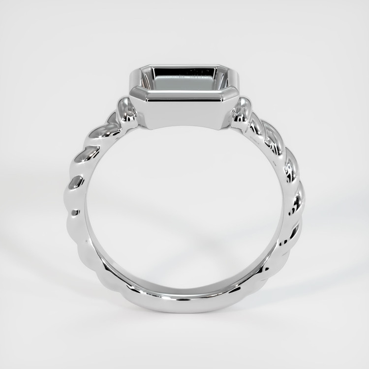 14K White Gold Men's Ring Setting