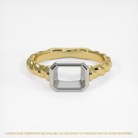 18K White & Yellow Men's Ring Setting Image