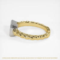 18K White & Yellow Men's Ring Setting Image