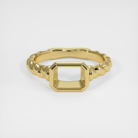 18K Yellow Gold Men's Ring Setting Image