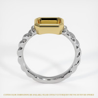 14K Yellow & White Men's Ring Setting Image