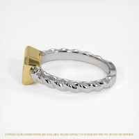 18K Yellow & White Men's Ring Setting Image