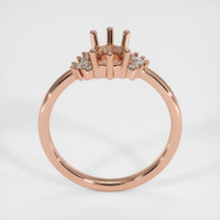 14K Rose Gold Accent Stones Ring Setting Image
