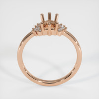 18K Rose Gold Accent Stones Ring Setting Image