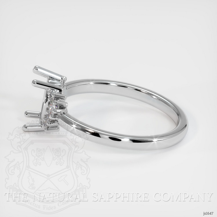 Silver Accent Stones Ring Setting
