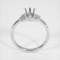 18K White Gold Accent Stones Ring Setting Image