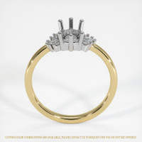 14K White & Yellow Accent Stones Ring Setting Image