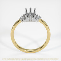 18K White & Yellow Accent Stones Ring Setting Image