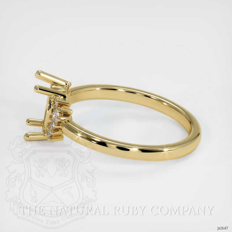 14K Yellow Gold Accent Stones Ring Setting