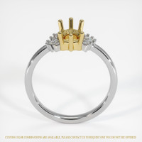 18K Yellow & White Accent Stones Ring Setting Image