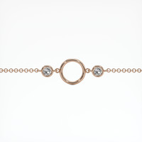 14K Rose Gold Accent Stones Bracelet Setting Video