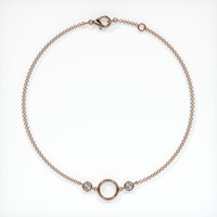 14K Rose Gold Accent Stones Bracelet Setting Image