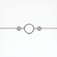 14K White Gold Accent Stones Bracelet Setting Video