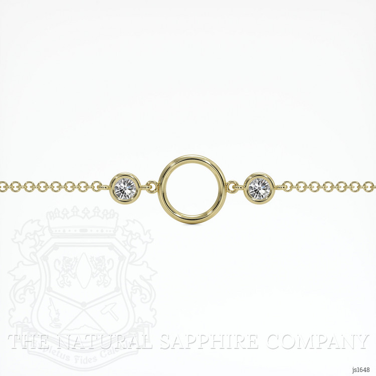 14K Yellow Gold Accent Stones Bracelet Setting