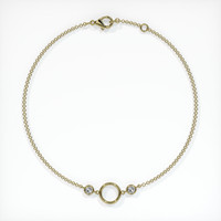 14K Yellow Gold Accent Stones Bracelet Setting Image