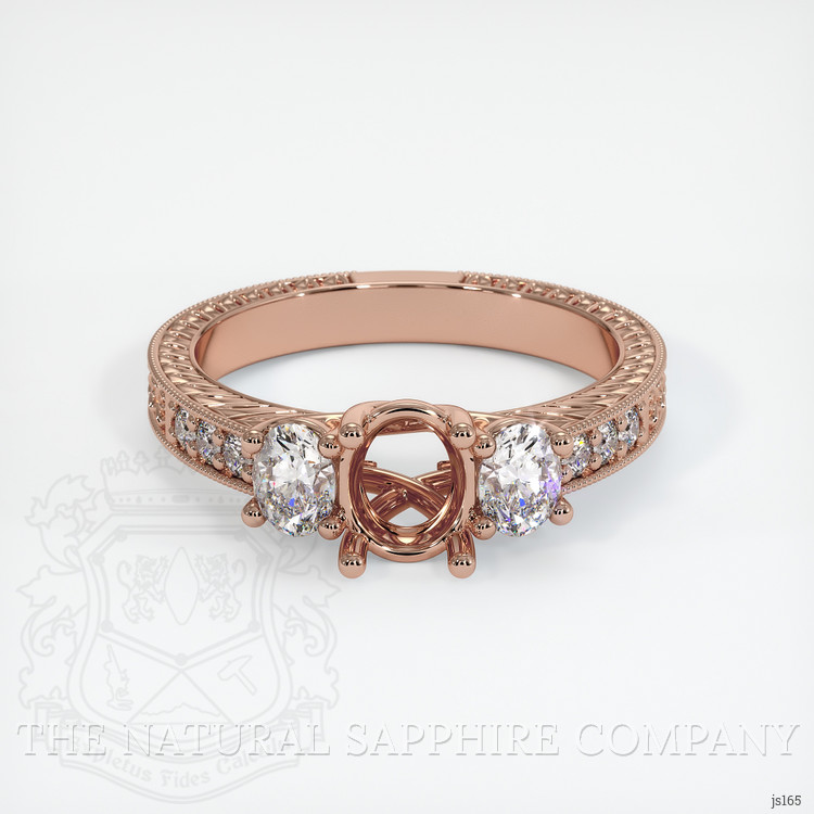 14K Rose Gold Antique Style Ring Setting