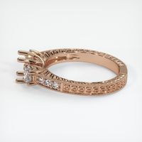 18K Rose Gold Antique Style Ring Setting Image