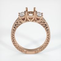 18K Rose Gold Antique Style Ring Setting Image