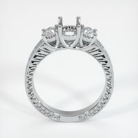 18K White Gold Antique Style Ring Setting Image