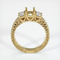 10K Yellow Gold Antique Style Ring Setting Image