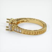 18K Yellow Gold Antique Style Ring Setting Image