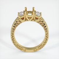 18K Yellow Gold Antique Style Ring Setting Image