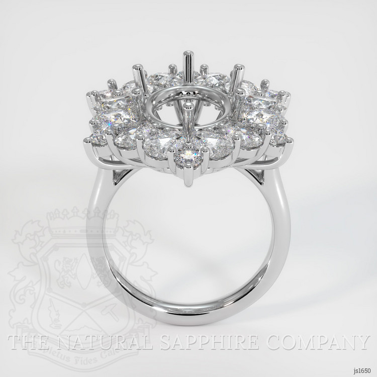 Platinum 950 Halo Ring Setting