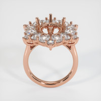 14K Rose Gold Halo Ring Setting Image