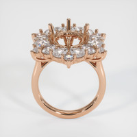 18K Rose Gold Halo Ring Setting Image
