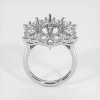 10K White Gold Halo Ring Setting Image