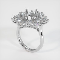 14K White Gold Halo Ring Setting Video