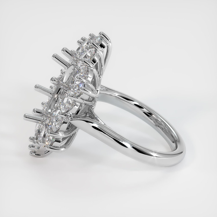 14K White Gold Halo Ring Setting