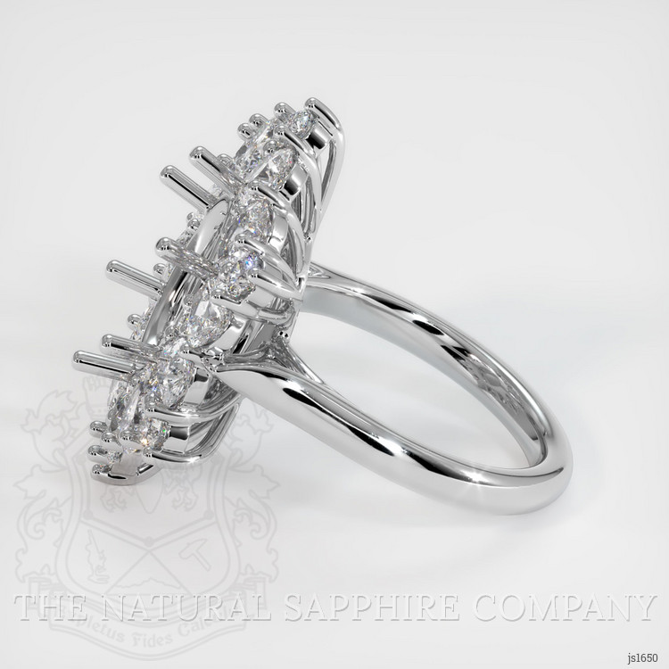 14K White Gold Halo Ring Setting