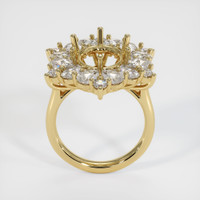 14K Yellow Gold Halo Ring Setting Image
