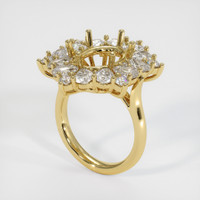 18K Yellow Gold Halo Ring Setting Video