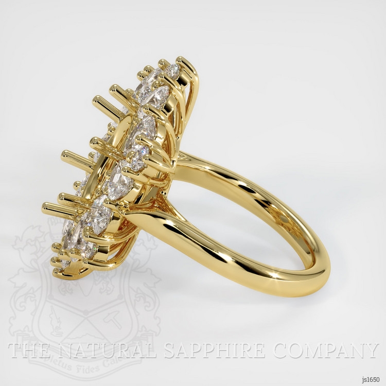 18K Yellow Gold Halo Ring Setting