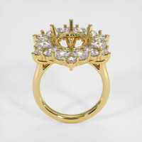 18K Yellow Gold Halo Ring Setting Image