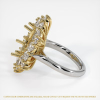 14K Yellow White Ring Setting Image