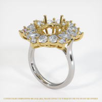 18K Yellow White Ring Setting Video