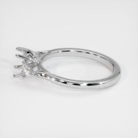 14K White Gold Three Stone Ring Setting Image