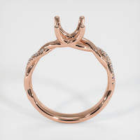 14K Rose Gold Pave Ring Setting Image