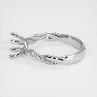 14K White Gold Pave Ring Setting Image
