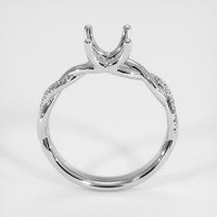 14K White Gold Pave Ring Setting Image