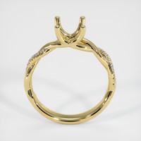 18K Yellow Gold Pave Ring Setting Image